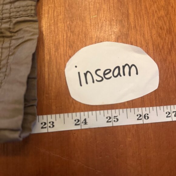 Almost Famous low rise Y2K Cargo Pants Size 1 Khaki Cotton With Leopard Print - Picture 7 of 8